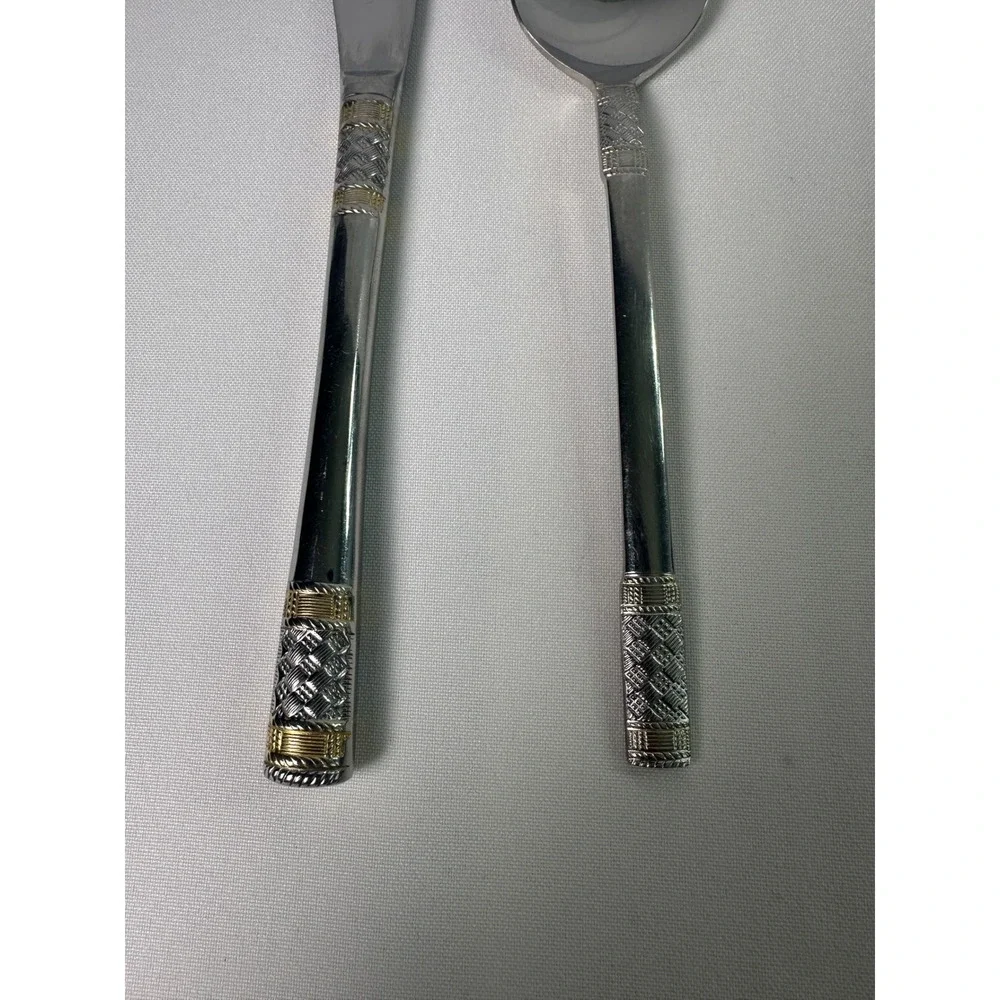 Wallace Kings Plate Retired Pattern Stainless Flatware Knife‎ & Spoon 18/10